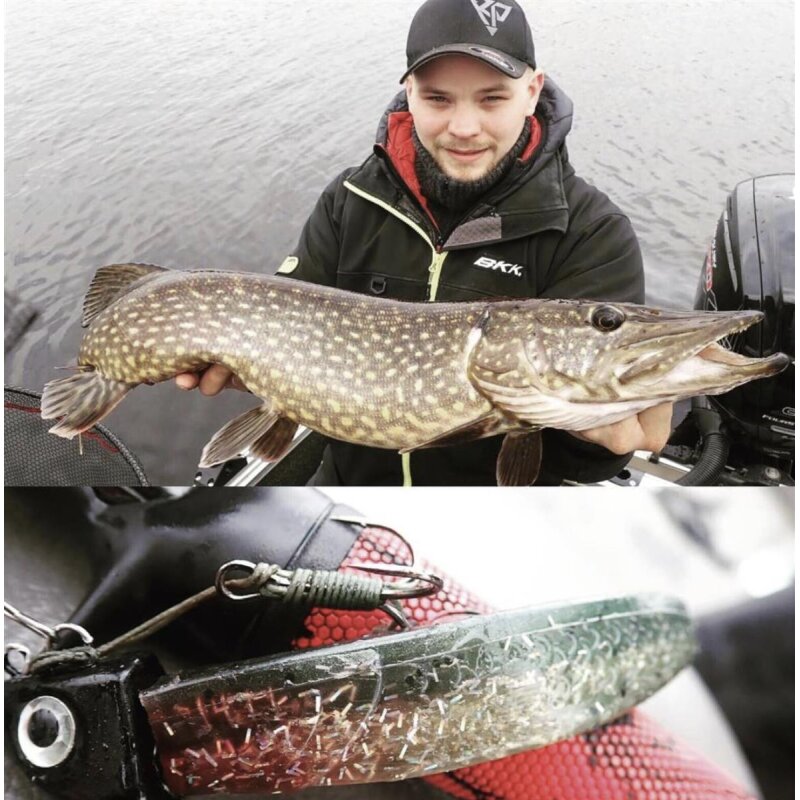 K.P Baits XO Minnow 6,5" Vertikal No Action Shad Zander Hecht 5 Stück