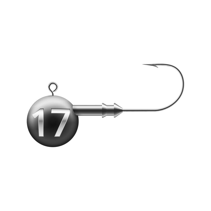 K.P Mustad Round Rund Jigkopf Jig Haken Gummifische