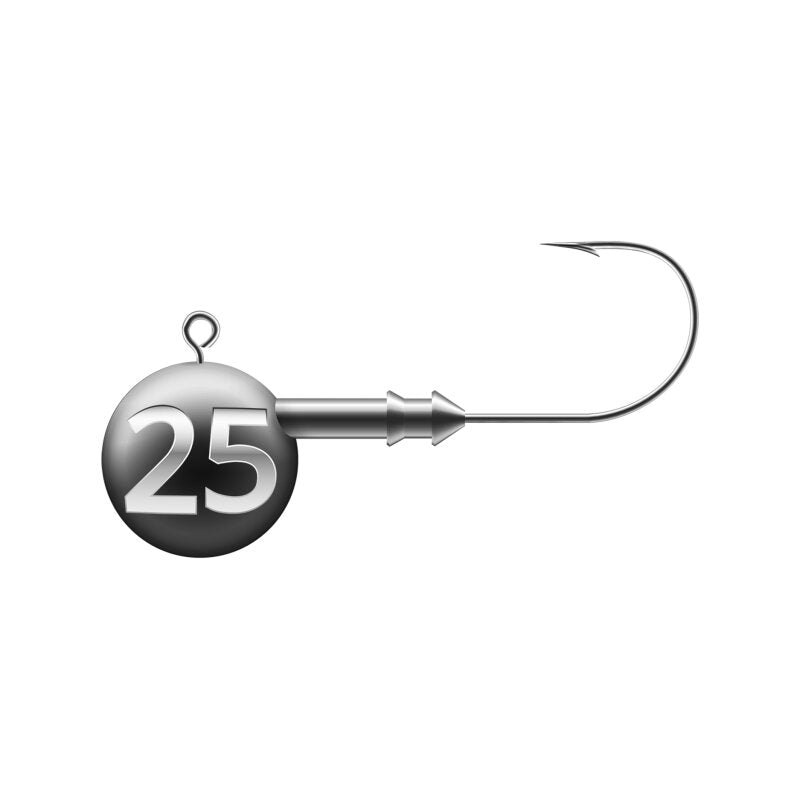 K.P Mustad Round Rund Jigkopf Jig Haken Gummifische