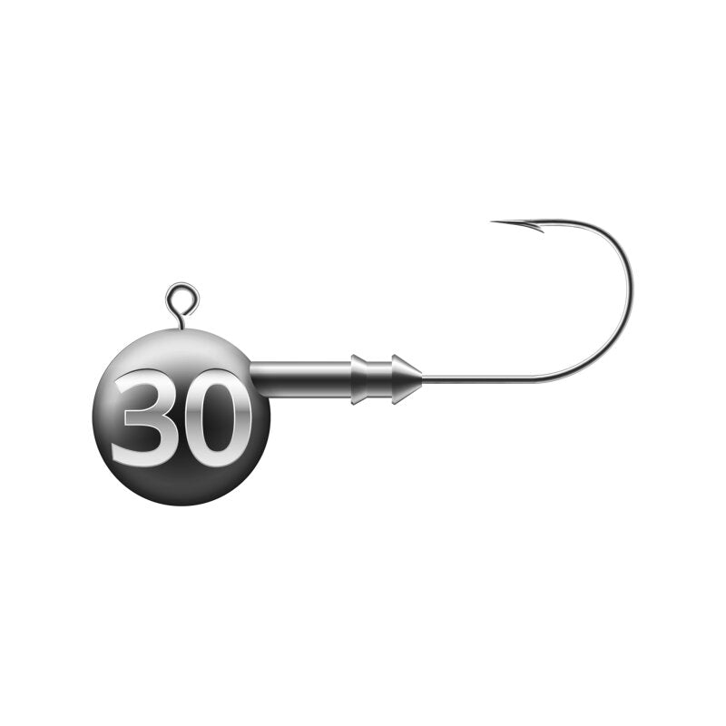 K.P Mustad Round Rund Jigkopf Jig Haken Gummifische