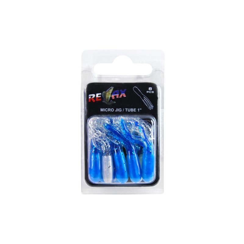 Relax Tube 1" 3,5 cm Barsch Forelle Döbel 8 Stück