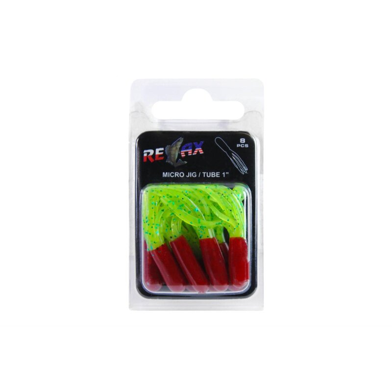 Relax Tube 1" 3,5 cm Barsch Forelle Döbel 8 Stück