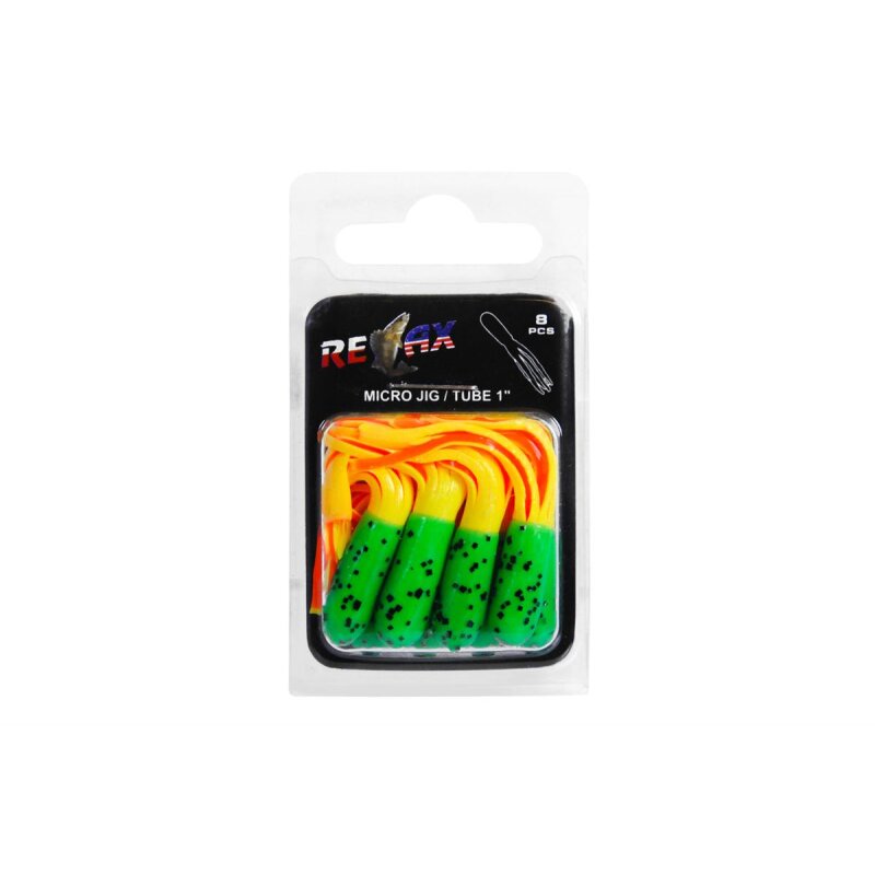 Relax Tube 1" 3,5 cm Barsch Forelle Döbel 8 Stück