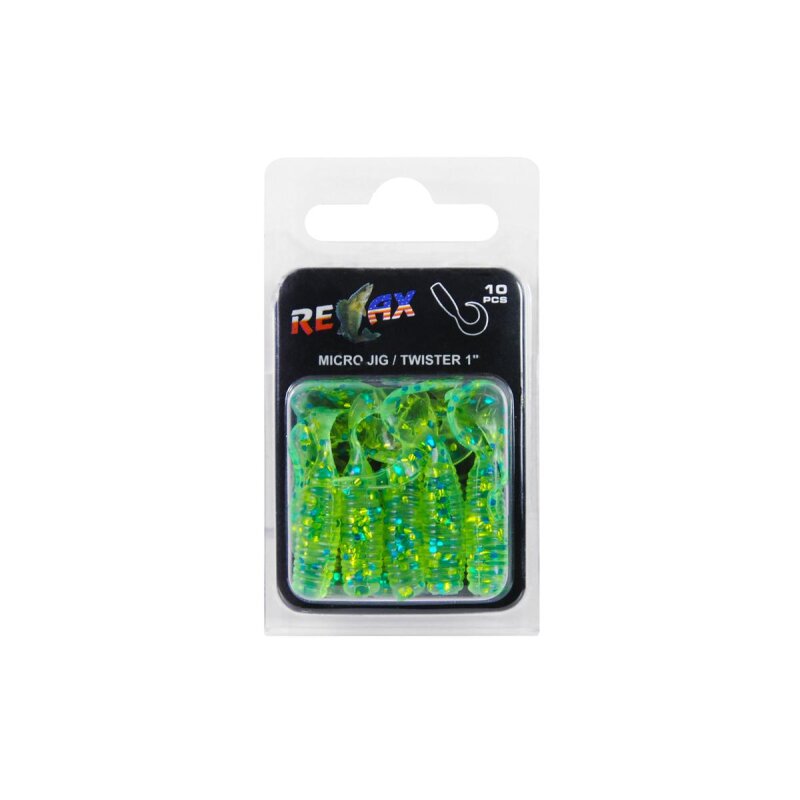 Relax Twister 1" 3,5 cm Barsch Forelle Döbel 10 Stück