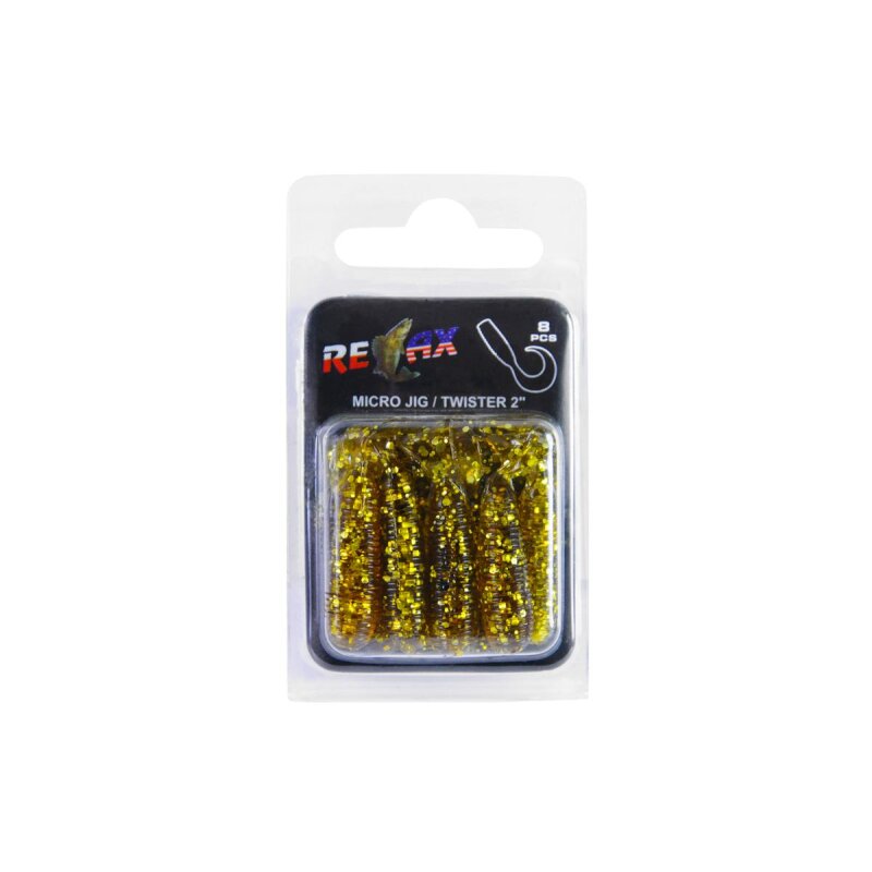 Relax Twister 2" 5 cm Barsch Forelle Döbel 8 Stück