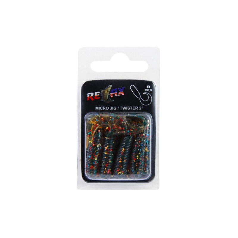 Relax Twister 2" 5 cm Barsch Forelle Döbel 8 Stück