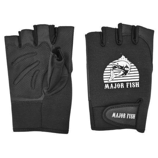 Major Fish Angelhandschuhe mit kurzen Fingern - Neopren