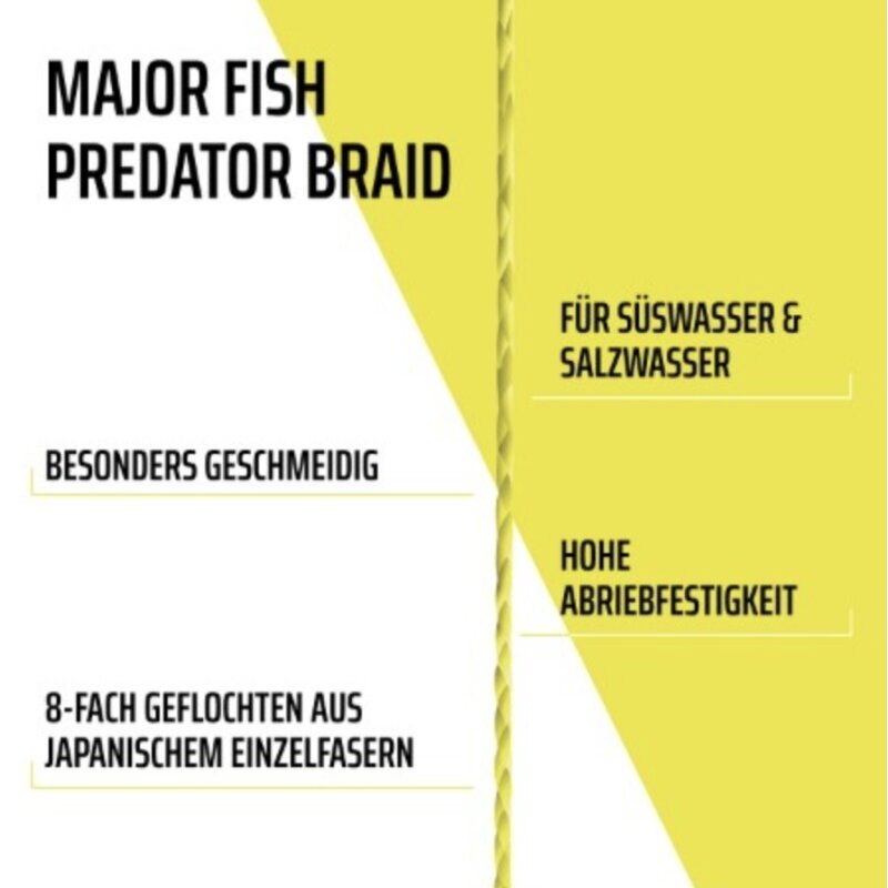 Major Fish Predator Braid 8-Fach geflochten 150m