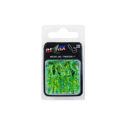 Relax Twister 1" 3,5 cm Barsch Forelle Döbel 10 Stück
