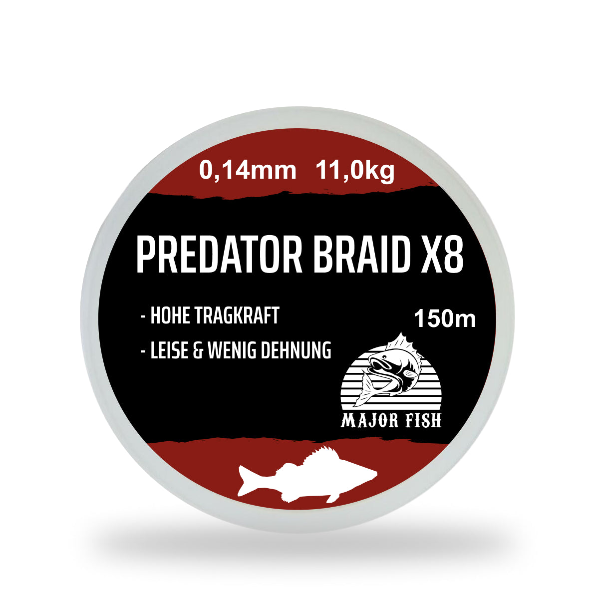Major Fish Predator Braid 8-Fach geflochten 150m