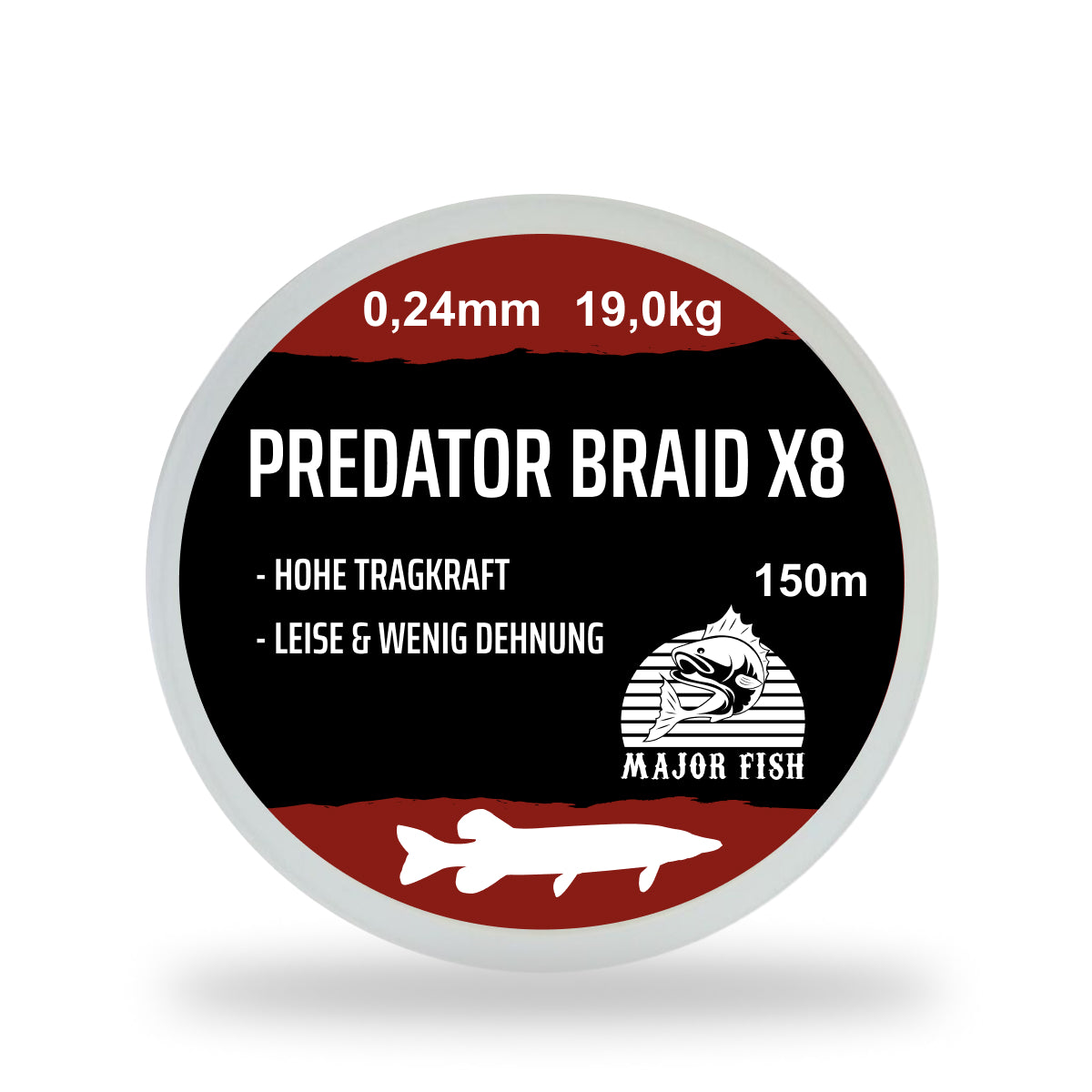 Major Fish Predator Braid 8-Fach geflochten 150m