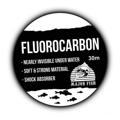 Major Fish 100% Fluorocarbon Vorfach 30m