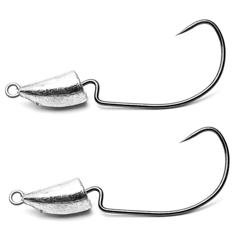 Major Fish Banana Jig Offset Jigköpfe double