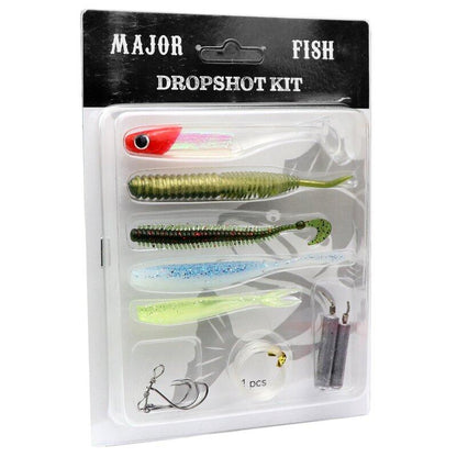 Major Fish Drop Shot Kit 11-Teilig für Barsch und Zander