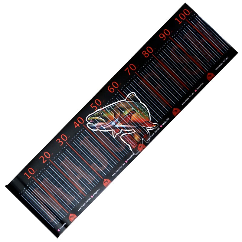Major Fish Trout Massband Forellen Ruler 105x30cm Scale mit Anschlag