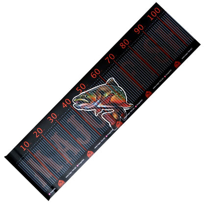 Major Fish Trout Massband Forellen Ruler 105x30cm Scale mit Anschlag