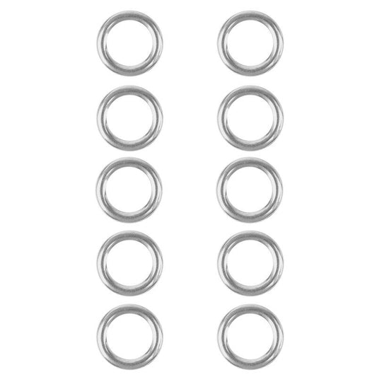 Major Fish Verbindungsring (Solid Ring) Stainless Steel 10 Stück